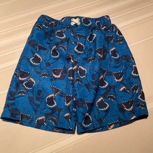 Boys shark swim trunks 4T